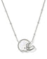 KENDRA SCOTT Football Helmet Silver Short Pendant Necklace
