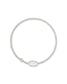 KENDRA SCOTT Grayson Silver Stretch Bracelet in Ivory Mother-of-Pearl