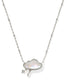 KENDRA SCOTT Celeste Cloud Silver Short Pendant Necklace