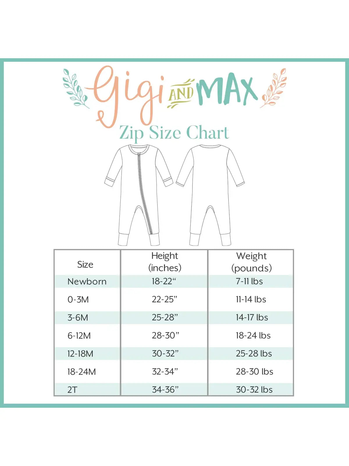 Gigi and Max Bamboo Baby Pajama Sleepies Little Baby Zip Texas Burnt Orange