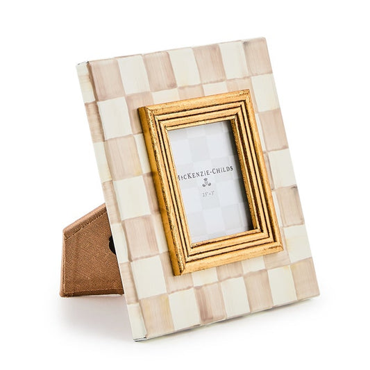 Mocha Check 2.5" x 3" Frame
