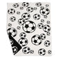 Soccer Ball Print Cozy Soft Throw Blanket