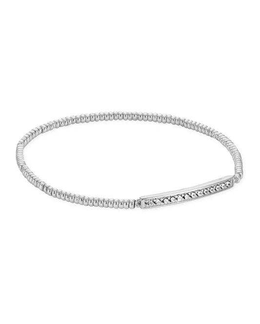 KENDRA SCOTT Addison Stretch Bracelet in Silver