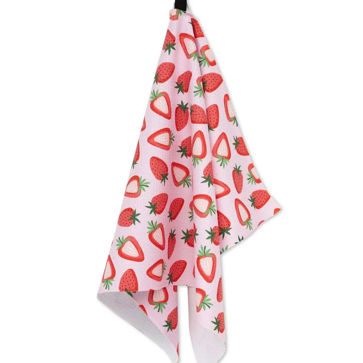 Geometry Sweet Strawberry Tea Towel