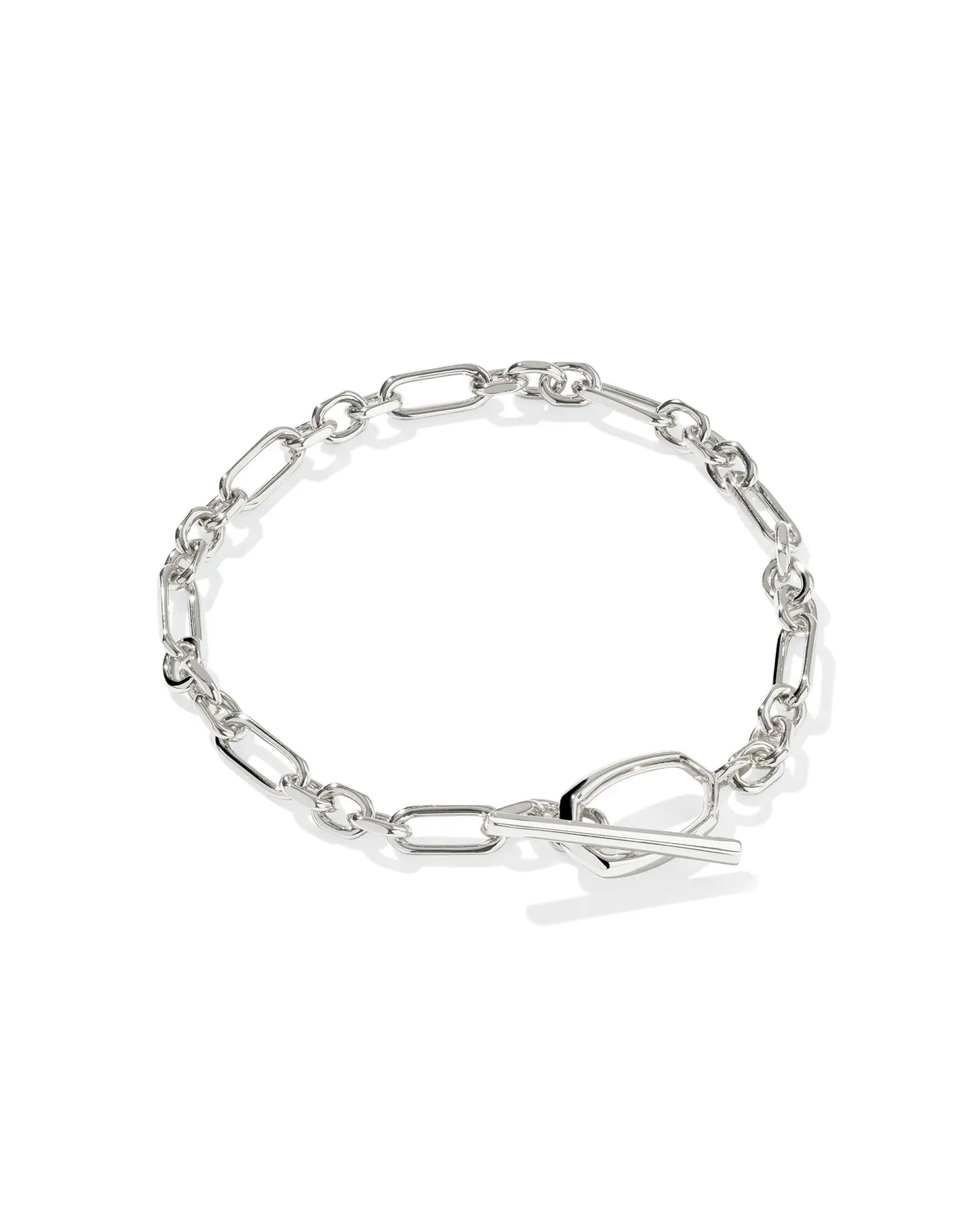 KENDRA SCOTT Sylvia Silver Metal Link and Chain Bracelet