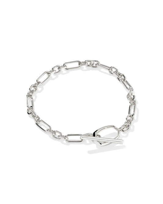KENDRA SCOTT Sylvia Silver Metal Link and Chain Bracelet