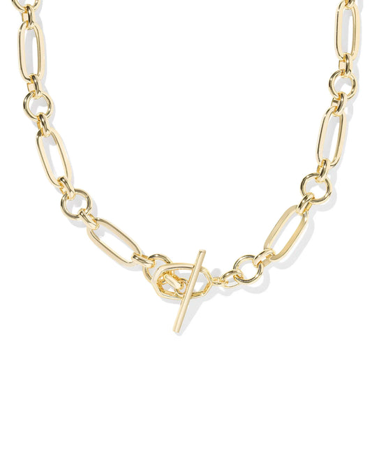 KENDRA SCOTT Sylvia Gold Metal Link and Chain Necklace