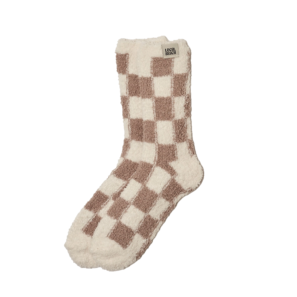 Checker Local Beach Cozy Socks