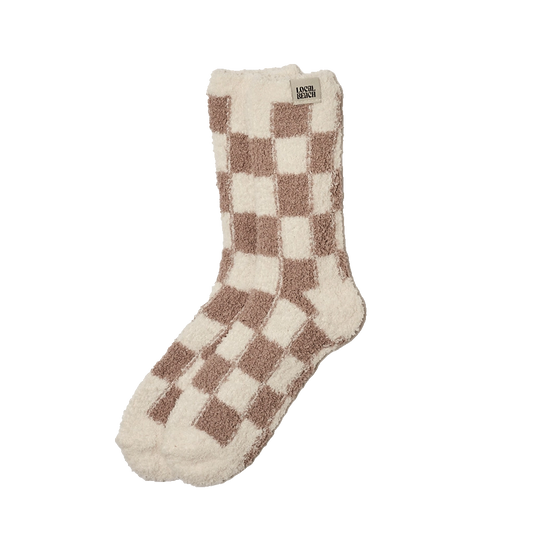 Checker Local Beach Cozy Socks