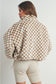 Fall Winter Checker Teddy Fall Jacket