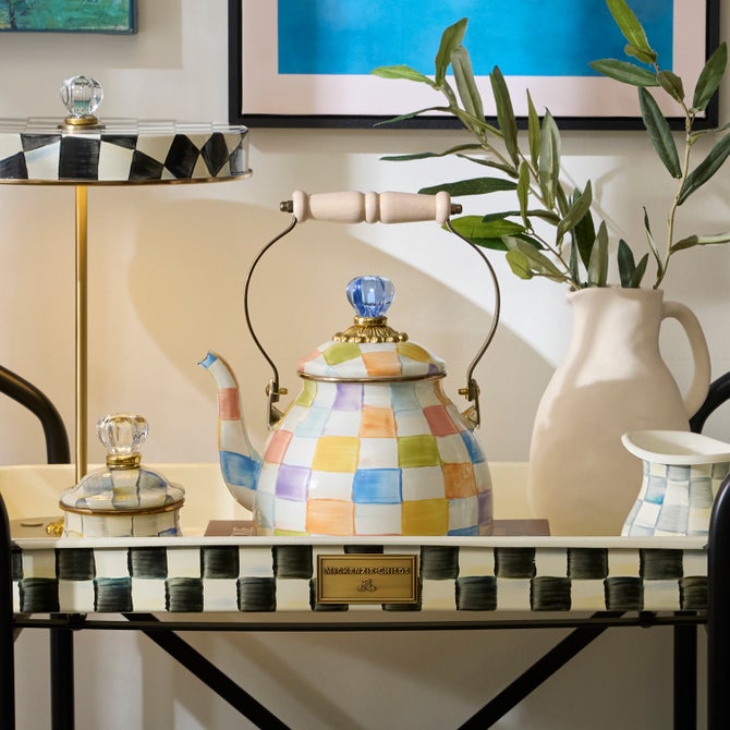 Confetti Check 2 Quart Tea Kettle