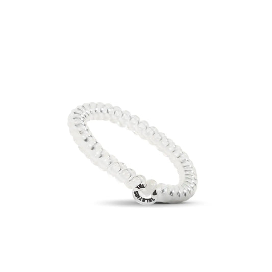 TELETIES Spiral Hair Coils | Small | Crystal Clear Hair Ties