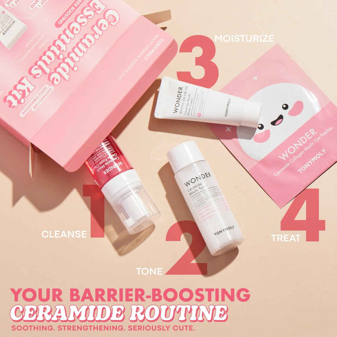 TONYMOLY Mochi Ceramide Essentials Skincare Set