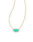 KENDRA SCOTT Elisa Gold Texas Necklace in Turquoise Magnesite