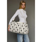 White & Black Bows Duffel