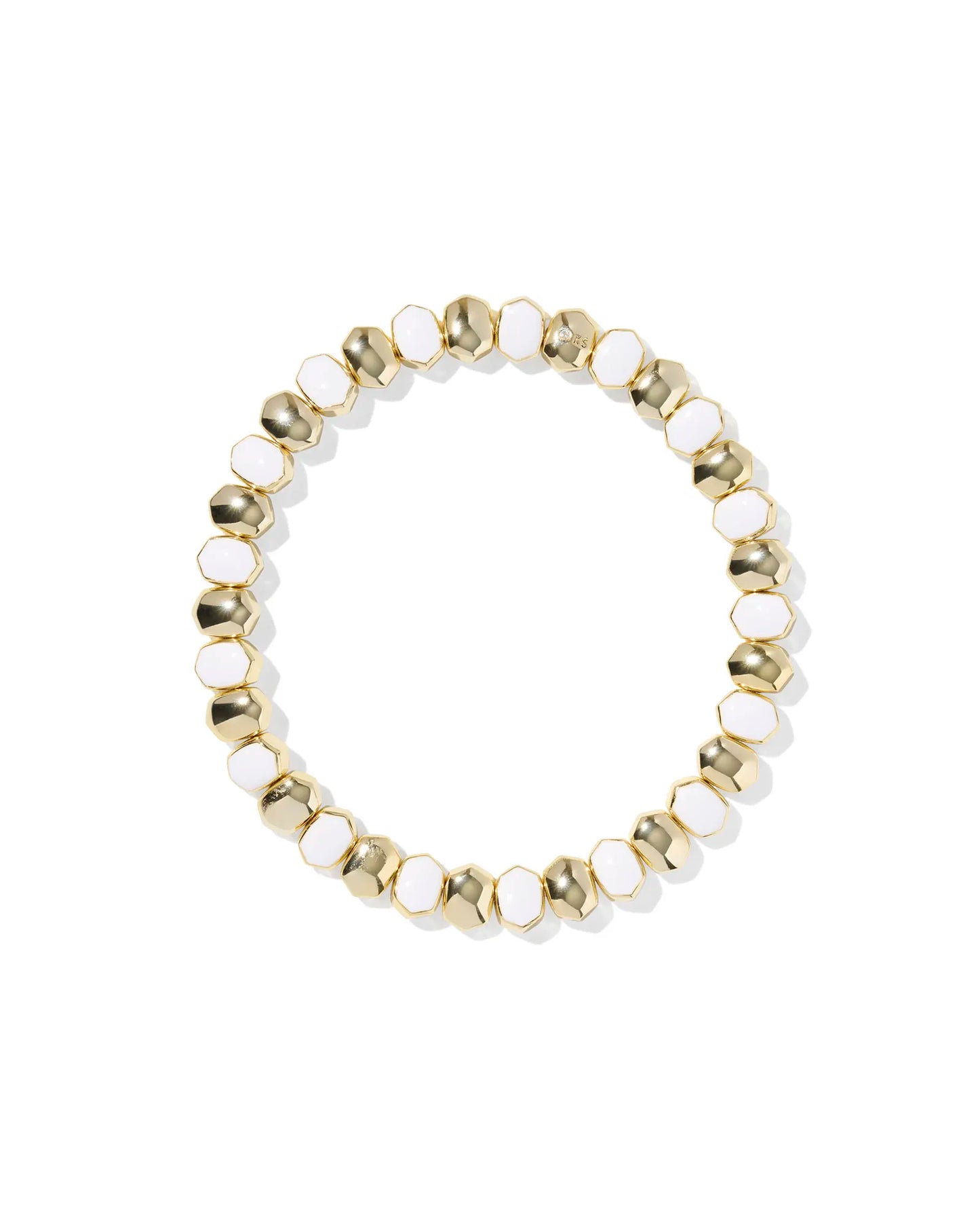 KENDRA SCOTT Daphne Enamel Gold Stretch Bracelet