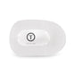 TELETIES Coconut White Large Flat Round Clip