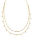 KENDRA SCOTT Eve Gold Multi Strand Necklace in White Mix