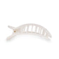 TELETIES Coconut White Large Flat Round Clip