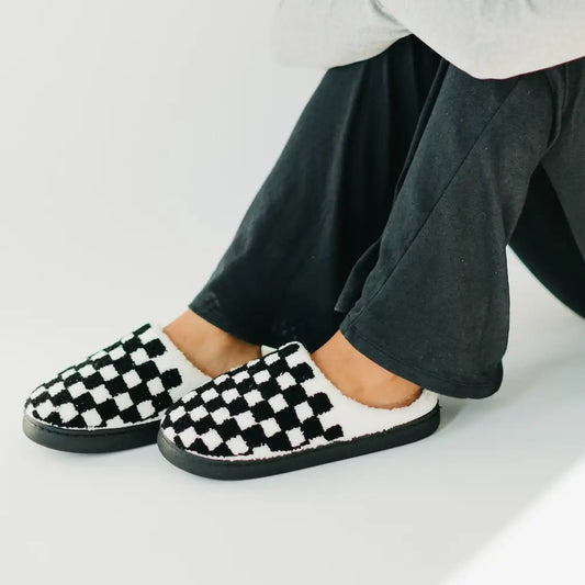 Checkered Slippers
