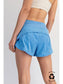 2 in 1 Stretch Woven Active Shorts
