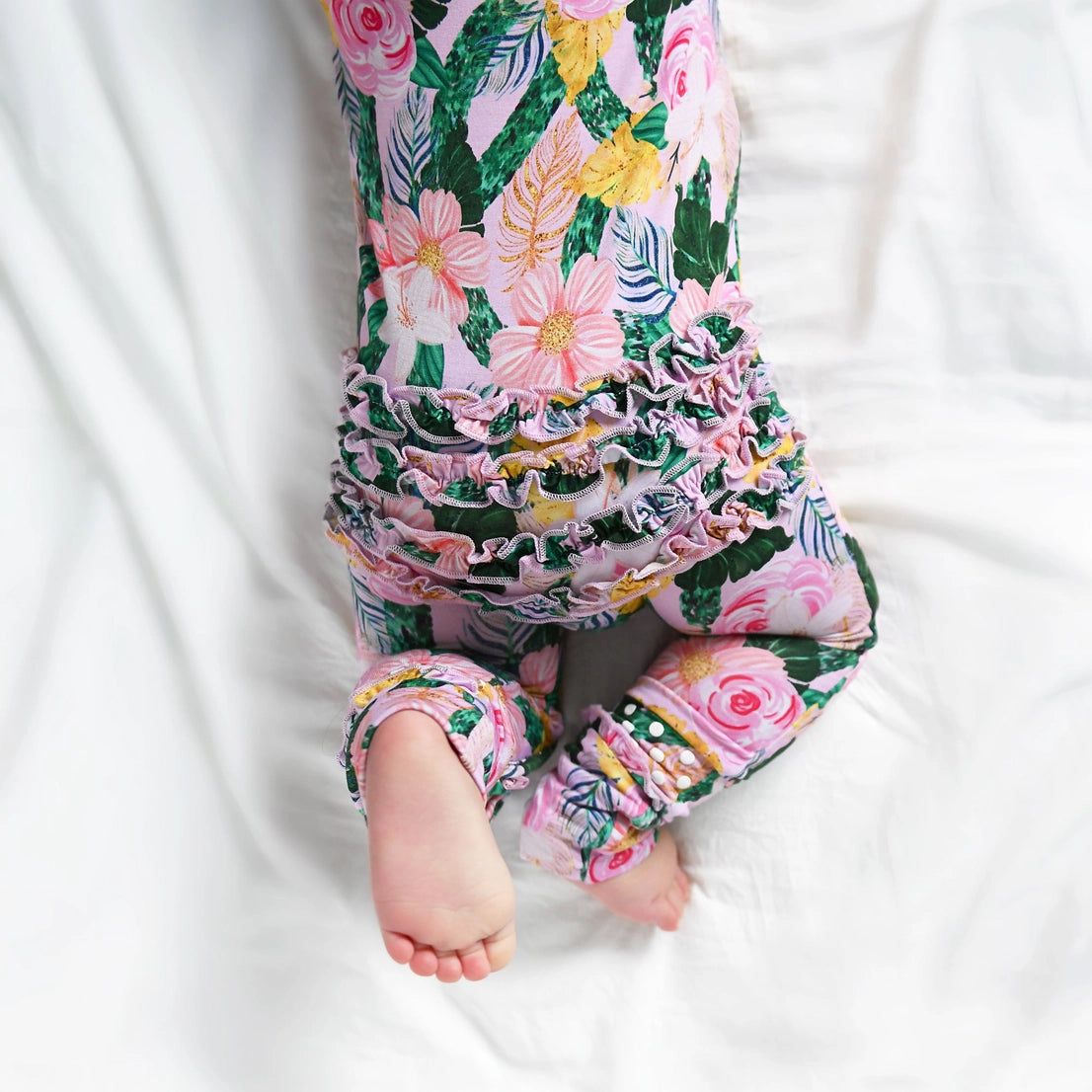 Gigi and Max Luana Ruffle Zip Bamboo One Piece Floral