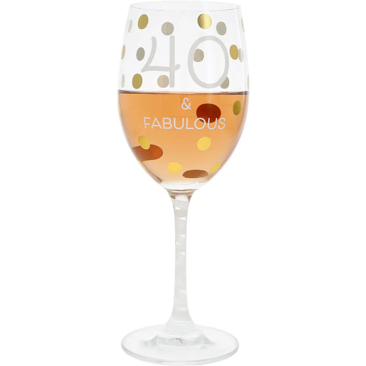 40 - Gift Boxed 16 oz Crystal Wine Glass