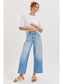 CELLO High Rise Crop Wide Leg with Raw Hem