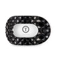 TELETIES Flat Round Hair Clip | Large | Jet Black Quilted