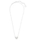 KENDRA SCOTT Ari Heart Silver Pendant Necklace in Ivory Mother-of-Pearl