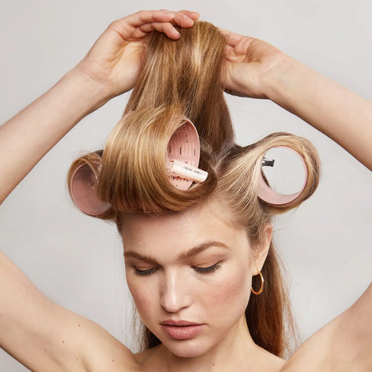 KITSCH Recycled Plastic Xl Thermal Rollers 4pc Set - Terracotta