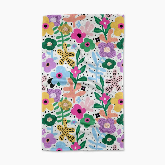 Geometry Abstract Botanicals Tea Towel