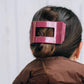 TELETIES Flat Rectangle Hair Clip | Large | Wild Side