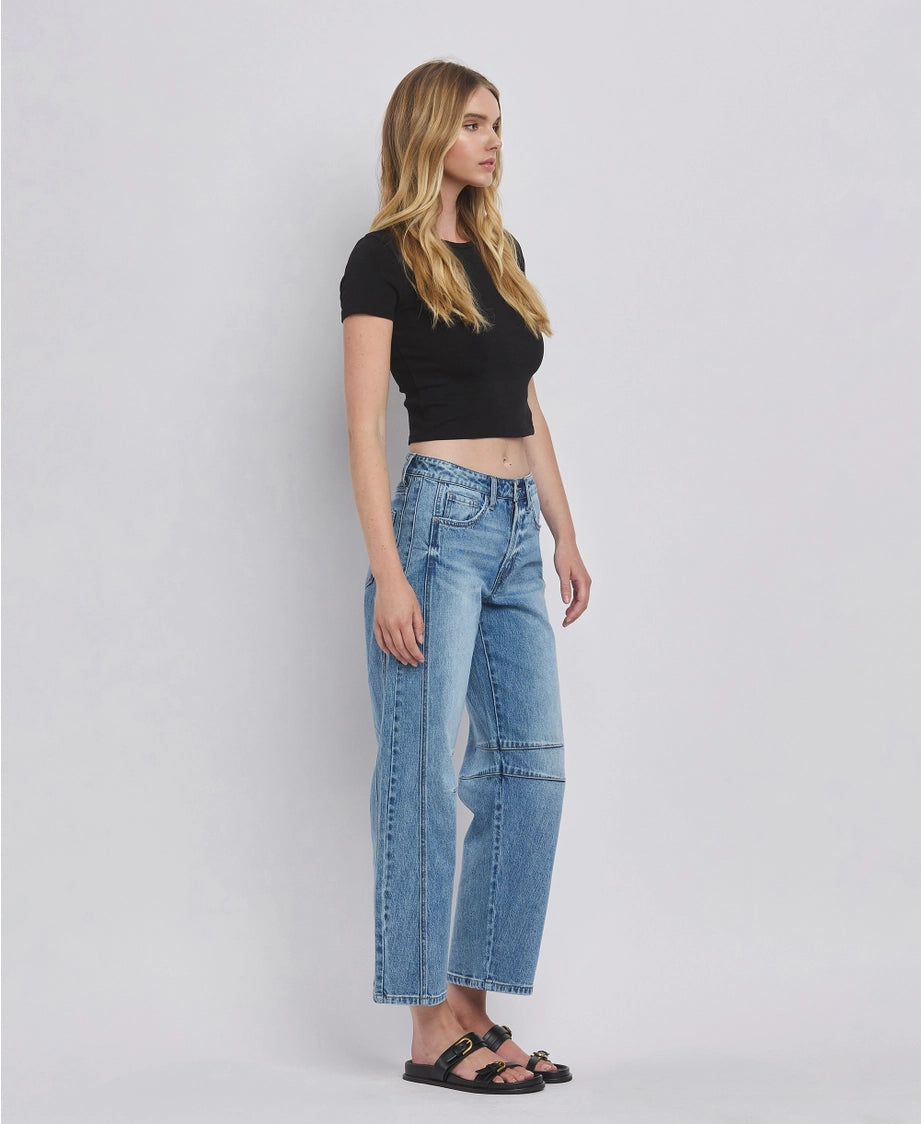 VERVET by FLYING MONKEY High Rise Barrel Leg Jeans