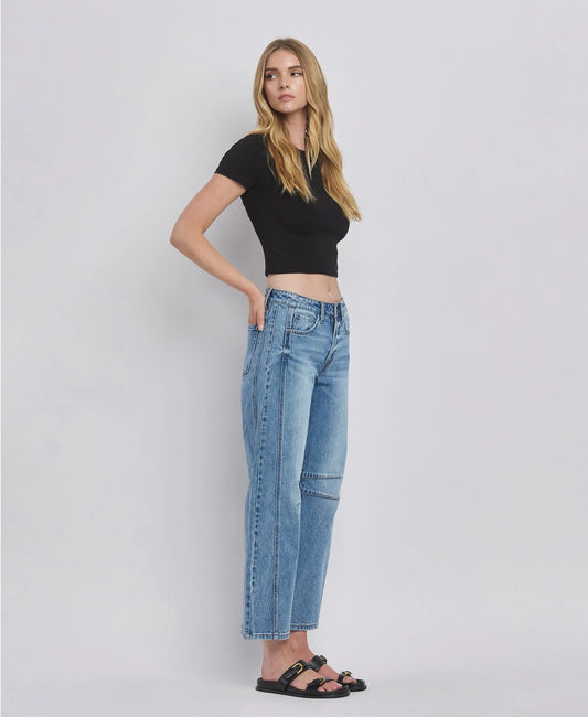 VERVET by FLYING MONKEY High Rise Barrel Leg Jeans