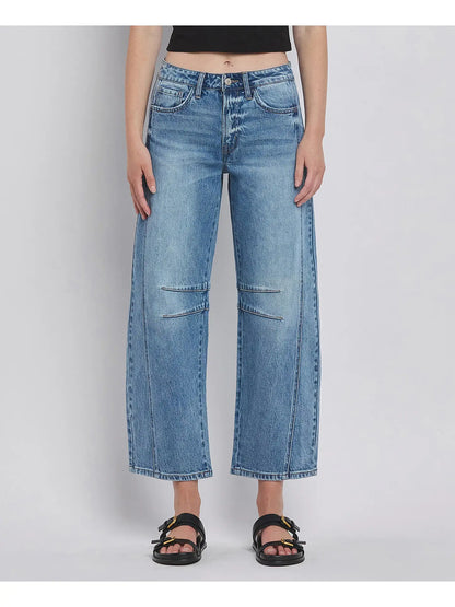 VERVET by FLYING MONKEY High Rise Barrel Leg Jeans