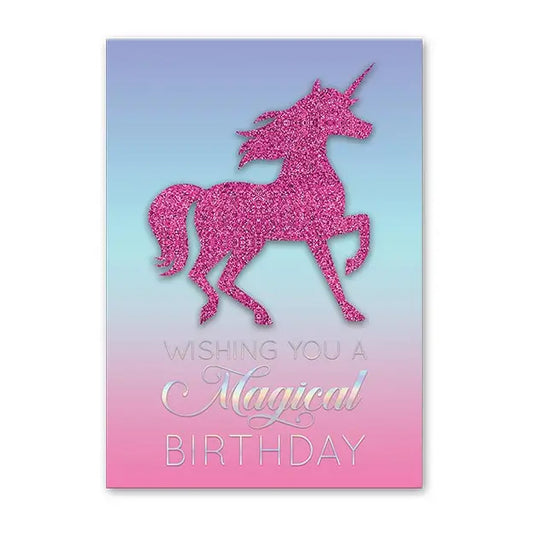 Greeting Card -Magical Bday Unicorn