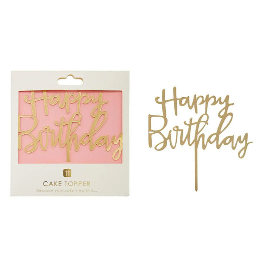 Rose Happy Birthday Cake Topper | Birthday Party