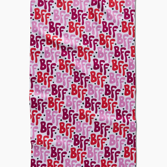 Geometry Best Friends Forever Tea Towel