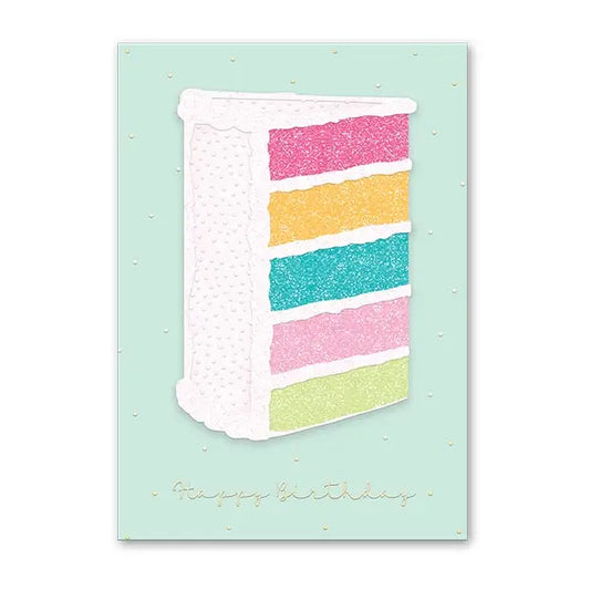 Greeting Card -Cake Slice Bday