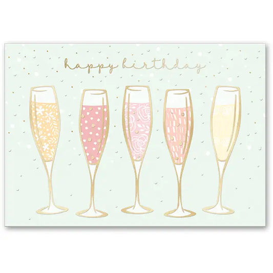 Greeting Card Champagne Glasses