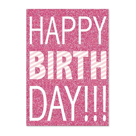 Greeting Card - Bold Birthday Words