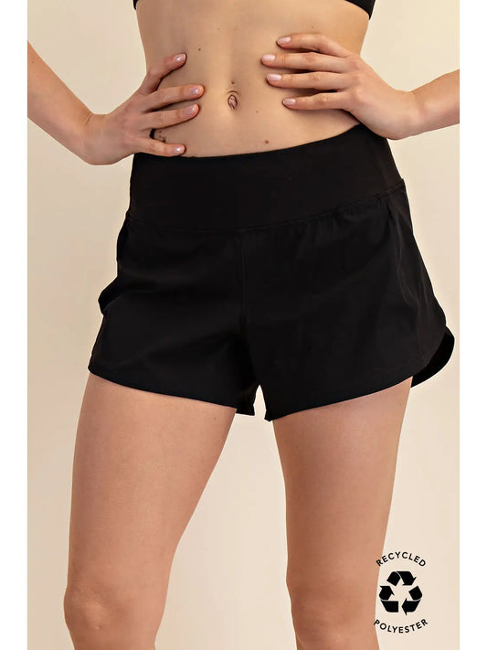 Stretch Woven 2 in 1 Active Shorts