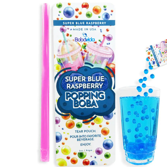 Bobavida Popping Boba Super Blue Raspberry Single Serve