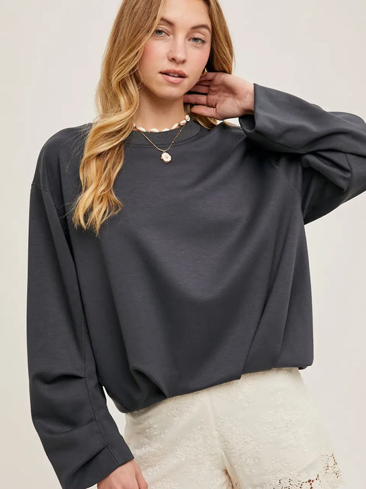 Softstreme Voluminous-Sleeve Pullover