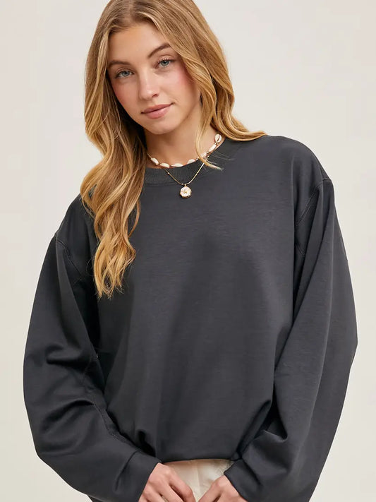 Softstreme Voluminous-Sleeve Pullover