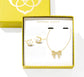 KENDRA SOTT Krista Bow Ashton Necklace Set Gold/Pearl