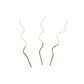 Gold & White Twist Birthday Candles - 20 Pack