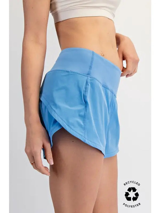 2 in 1 Stretch Woven Active Shorts