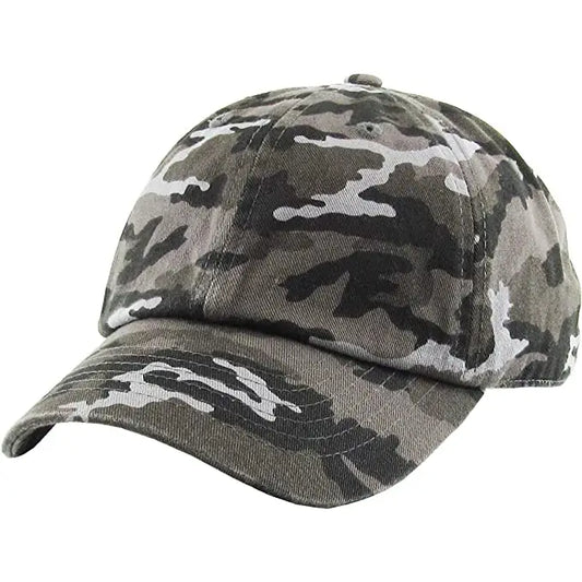 Kids Baseball Cap (Black Camo - Ages 6-9)